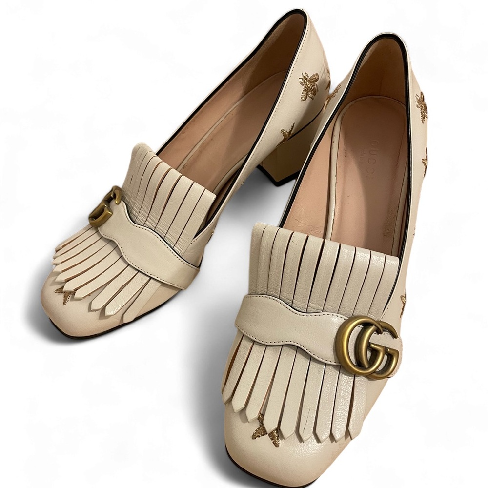 Gucci Marmont Heeled Loafers